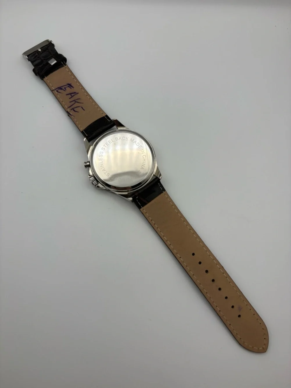 Bella & Rose Classic Analog Watch in Cream Face with‎ Brown Strap